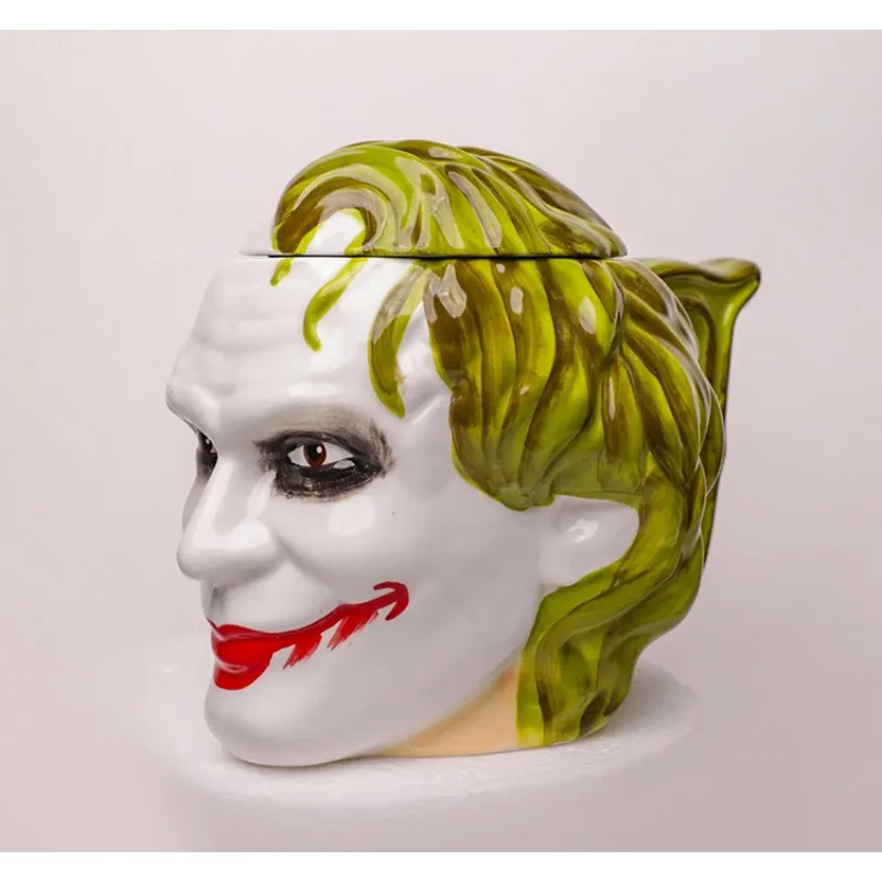 3D Kapaklı Joker Tasarımlı Porselen Kupa Bardak