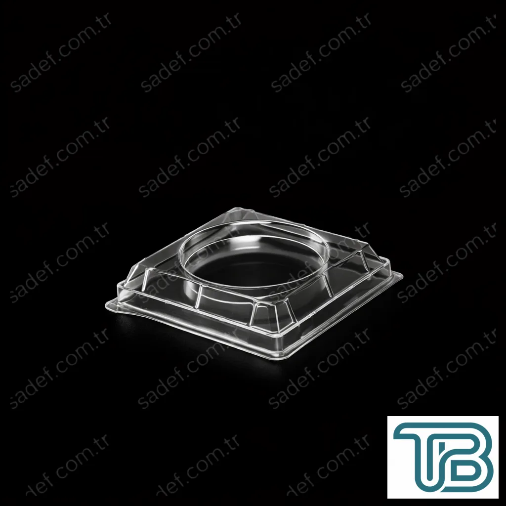 LD-12 DÜZ KAPAK 60X60 MM ( MC12 KAPAĞI ) ŞEFFAF 1200 ADET