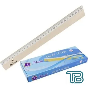 Masis Ahşap Cetvel 30 cm CT01 24 Adet