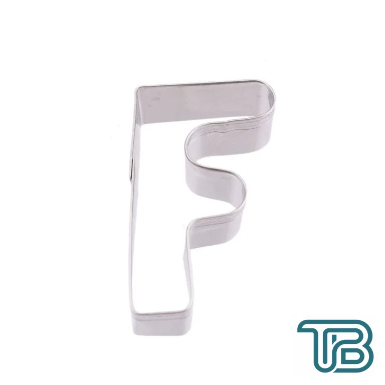 Kek Kurabiye Ve Pasta Kalıbı Metal F Harfİ Büyük Boy Alfabe 8.5 CM - Eminönü ToptanS | Ticaretin Kalbinden