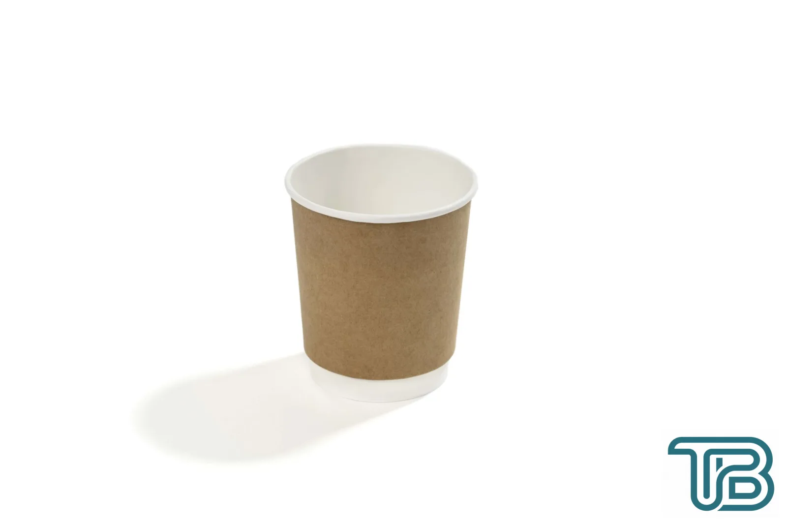 8 oz Double Wall Karton Bardak (Kraft) 50 Adet