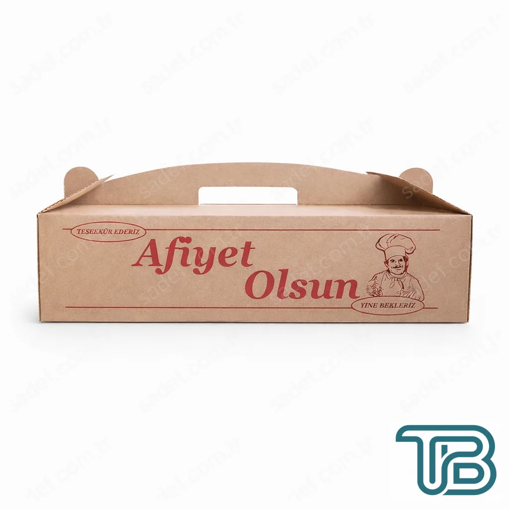KRAFT OLUKLU 40X20X10 CM BÜYÜK BOY LAHMACUN KUTUSU 100 ADET