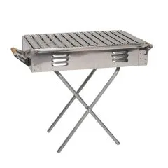 Portatif Ortaboy 60cm Paslanmaz Ayaklı Mangal