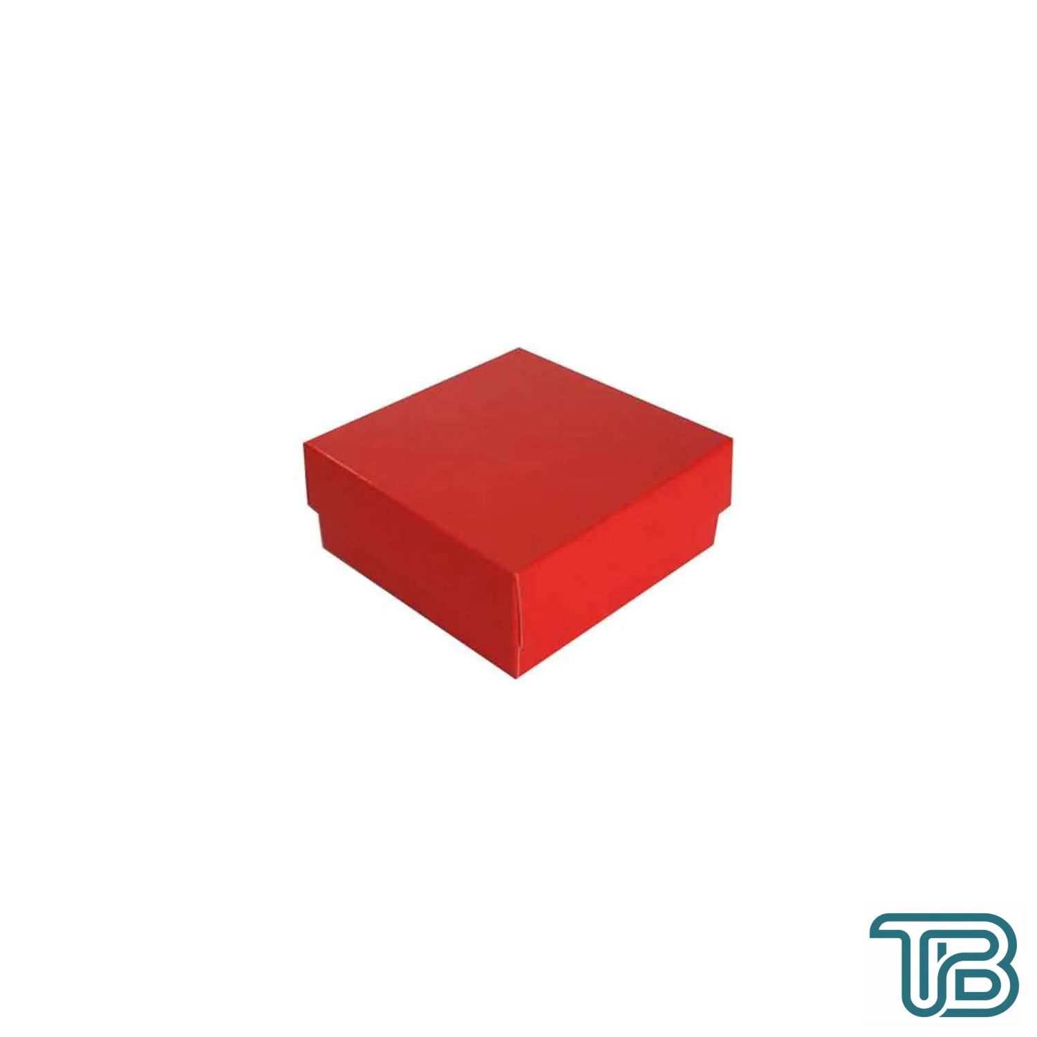 Komple Karton Kutu Düz Renk 7X7X2.2 CM (25 Adet) Kırmızı - Eminönü ToptanS | Ticaretin Kalbinden