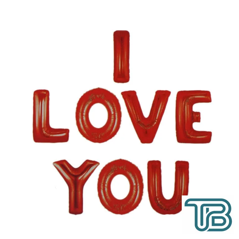 Folyo Balon I Love You Set 45 CM Kırmızı - Eminönü ToptanS | Ticaretin Kalbinden