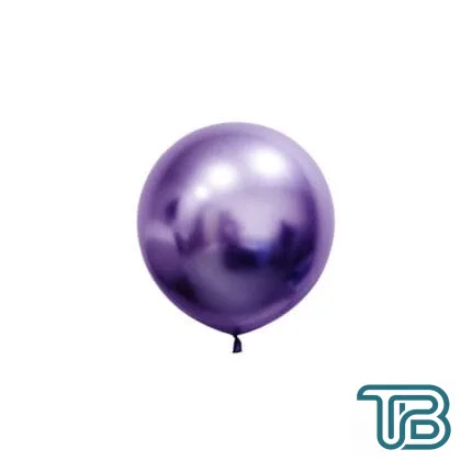 Krom Jumbo Balon Parlak 24 İNÇ (3 Adet) Mor - Eminönü ToptanS | Ticaretin Kalbinden