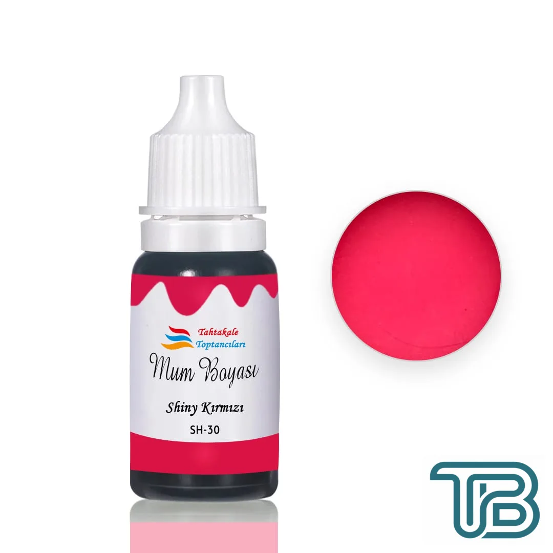 Mum Boyası Sıvı Pigment Boya 20 ML Shiny Kırmızı - SH30 - Eminönü ToptanS | Ticaretin Kalbinden