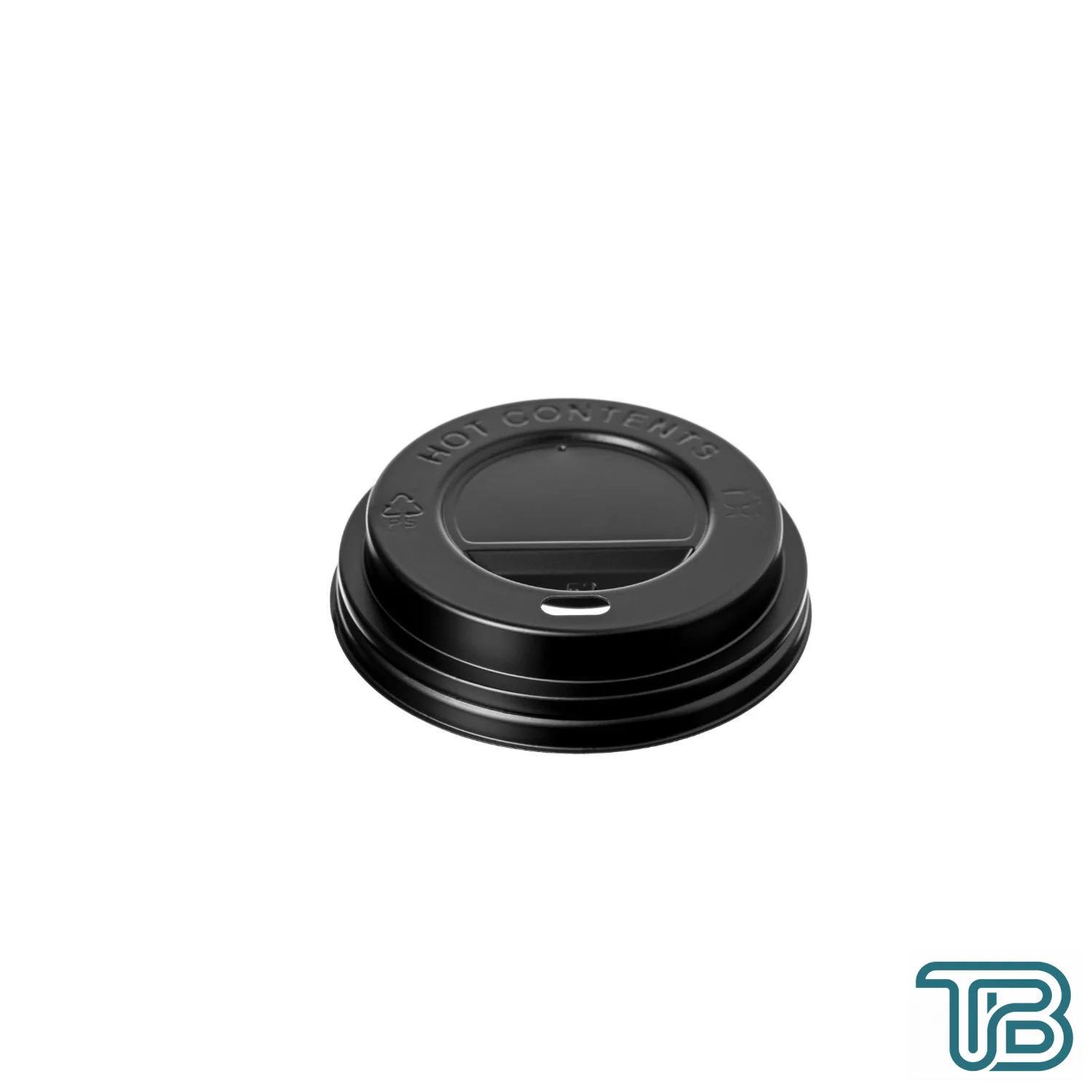 4 oz Sıcak İçecek Bardak Kapağı Siyah (62 mm Çap) 3000 Adet