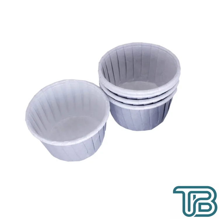 Cupcake Kalıbı Orta Boy Düz Renk 50*39 MM (100 Adet) Gri - Eminönü ToptanS | Ticaretin Kalbinden