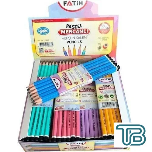 Fatih Pastel Mercanlı Kurşun Kalem 144 Adet