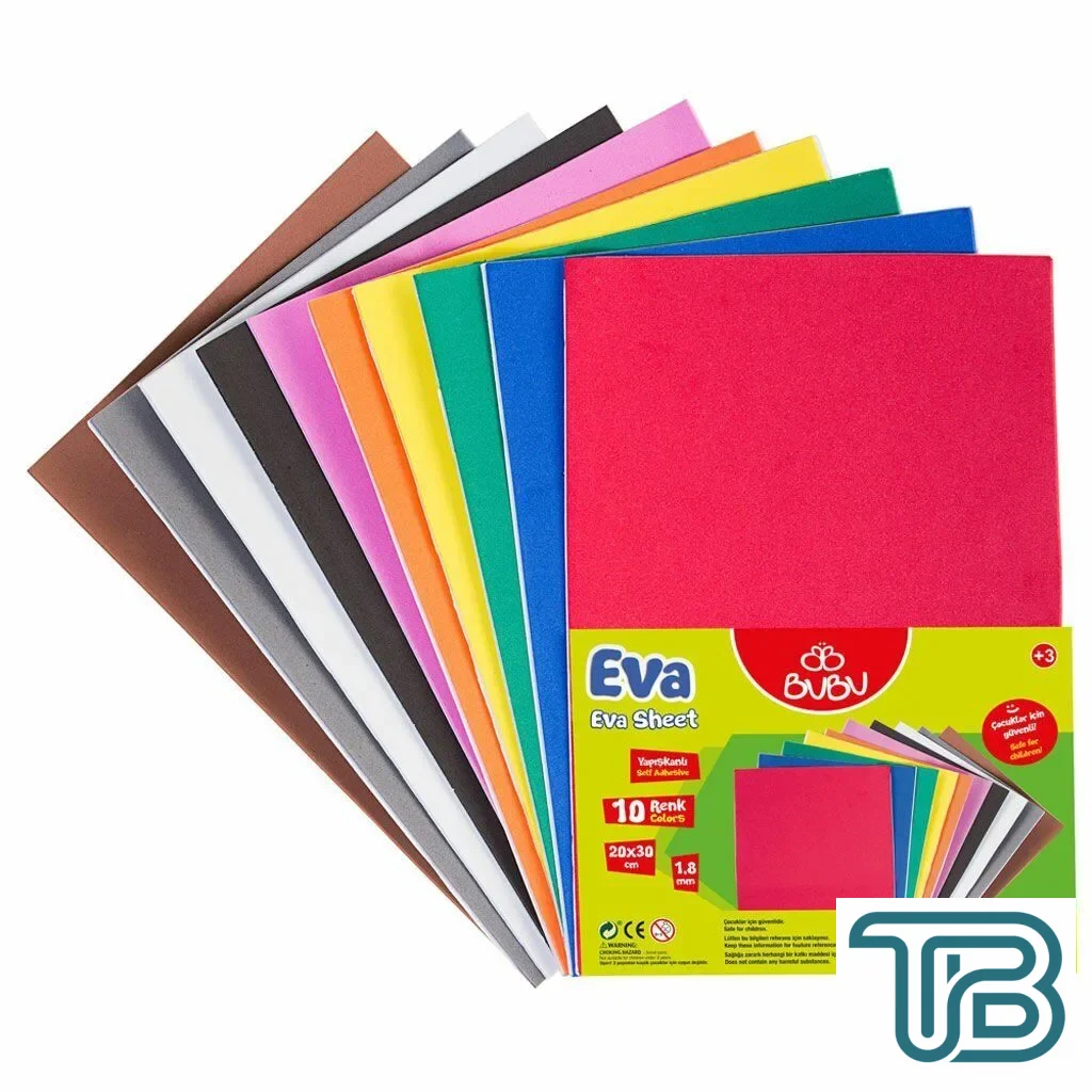 Bubu Yapışkanlı Klasik Eva 20x30cm 10 Renk