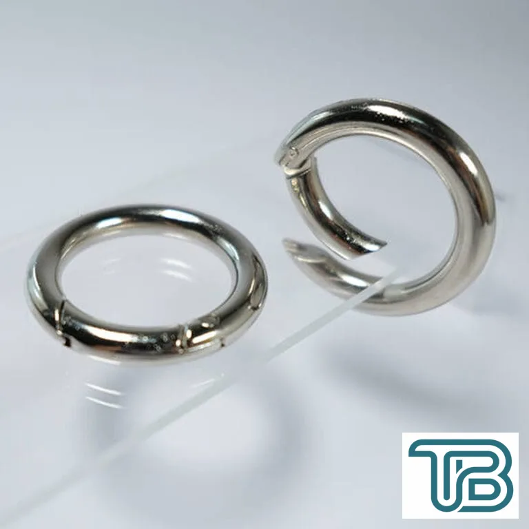 Yaylı Çanta Halkası Mekanizmalı Halka 2.7 CM (10 Adet) Gümüş - Eminönü ToptanS | Ticaretin Kalbinden