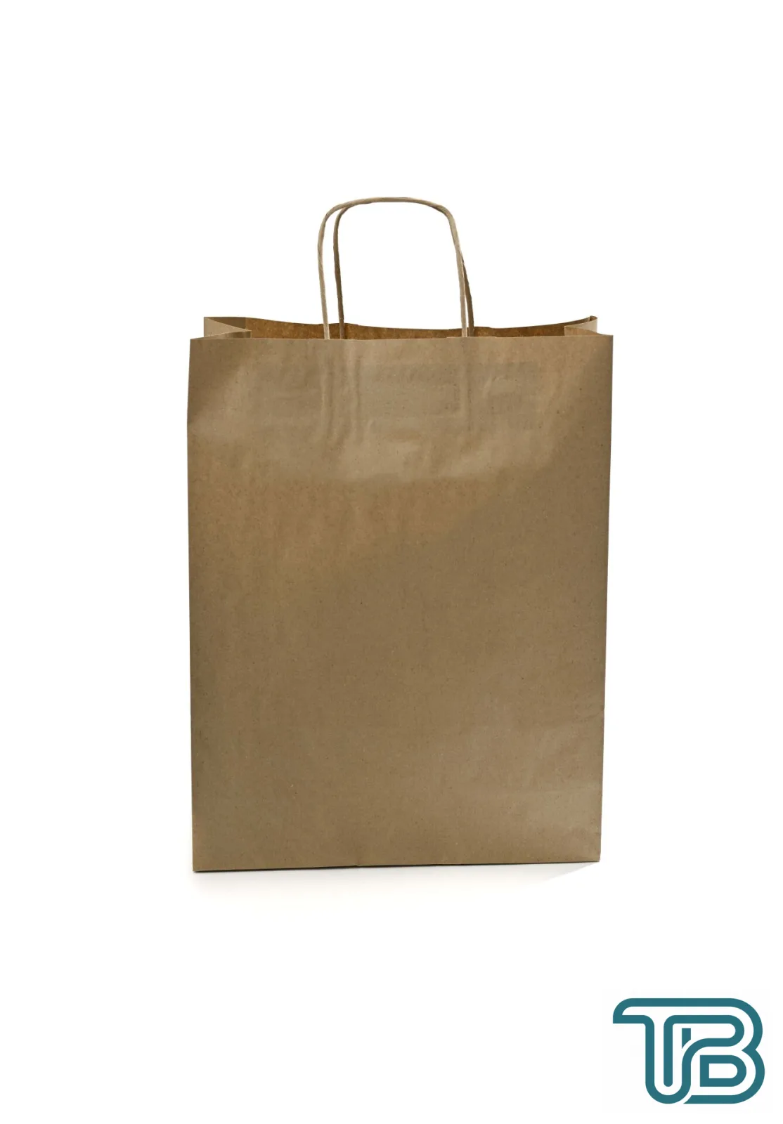 Kağıt Çanta Burgu Saplı 31x41x12cm(Körük) - Kraft 250 Adet