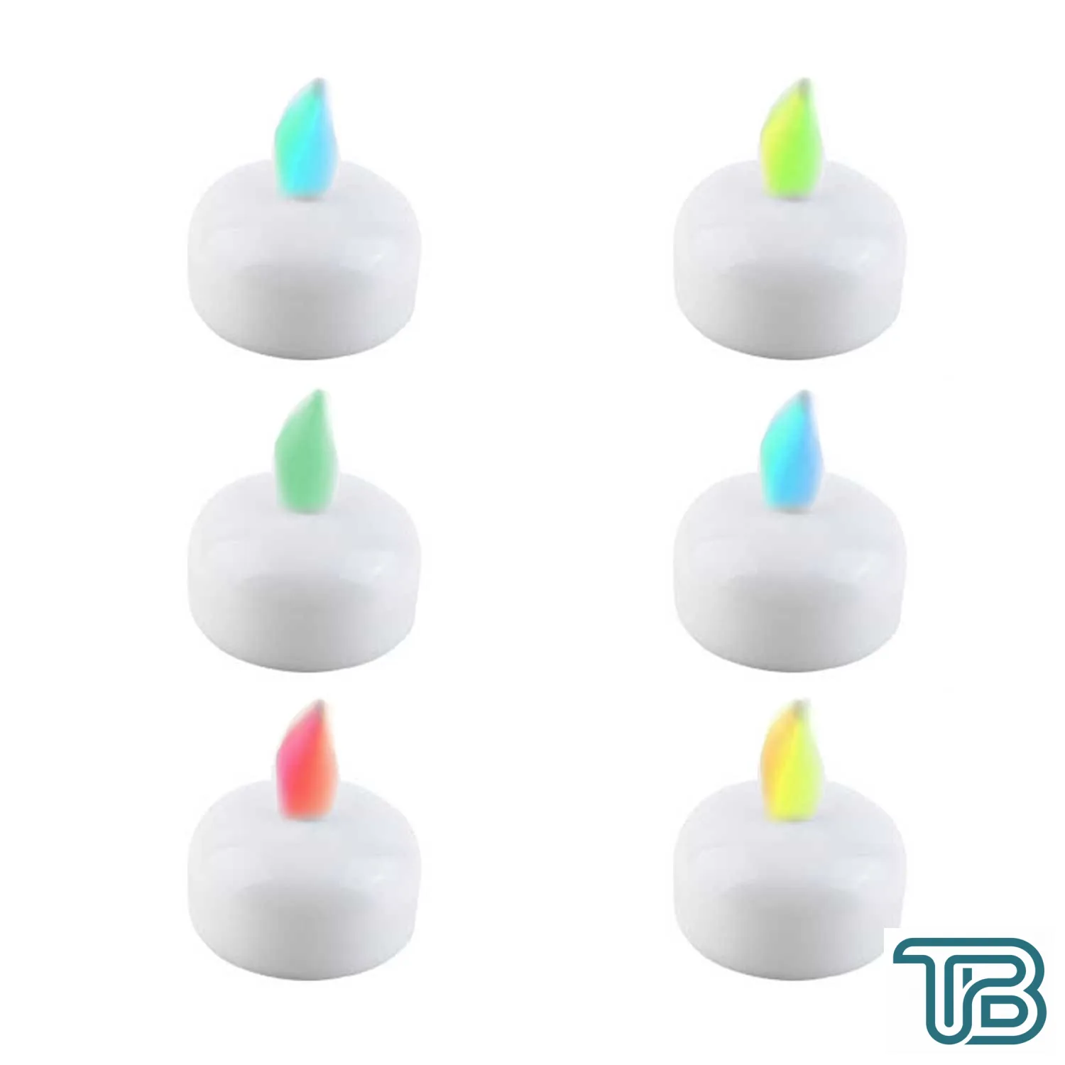 Tealight Mum Led Işıklı Pilli Suda Yüzen Karışık Renk (6 Adet) - Eminönü ToptanS | Ticaretin Kalbinden