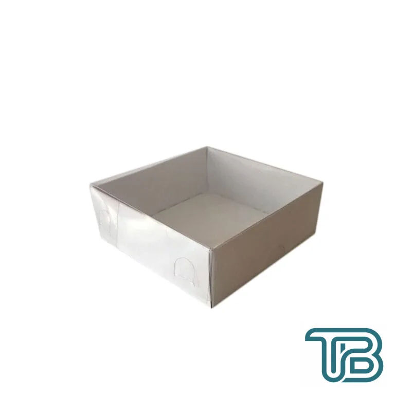 Asetat Kapaklı Karton Kutu 12X12X3 (50 Adet) Beyaz - Eminönü ToptanS | Ticaretin Kalbinden