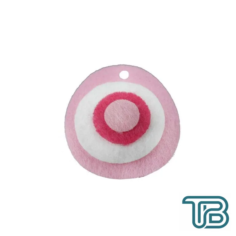 Keçeden Nazar Boncuğu (50 Adet) Pembe - Eminönü ToptanS | Ticaretin Kalbinden