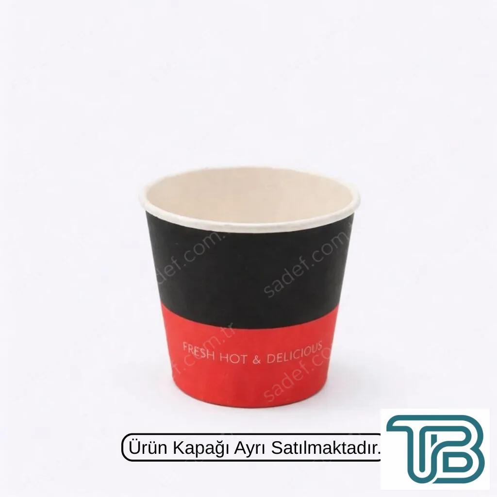 4 OZ BASKILI KARTON BARDAK 100 ADET