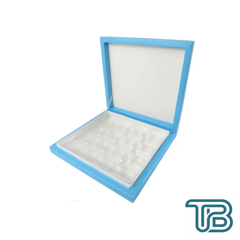 Karton Çikolata Kutusu 16'lı Separatörlü 23.5 X 22.5 CM Mavi - Eminönü ToptanS | Ticaretin Kalbinden
