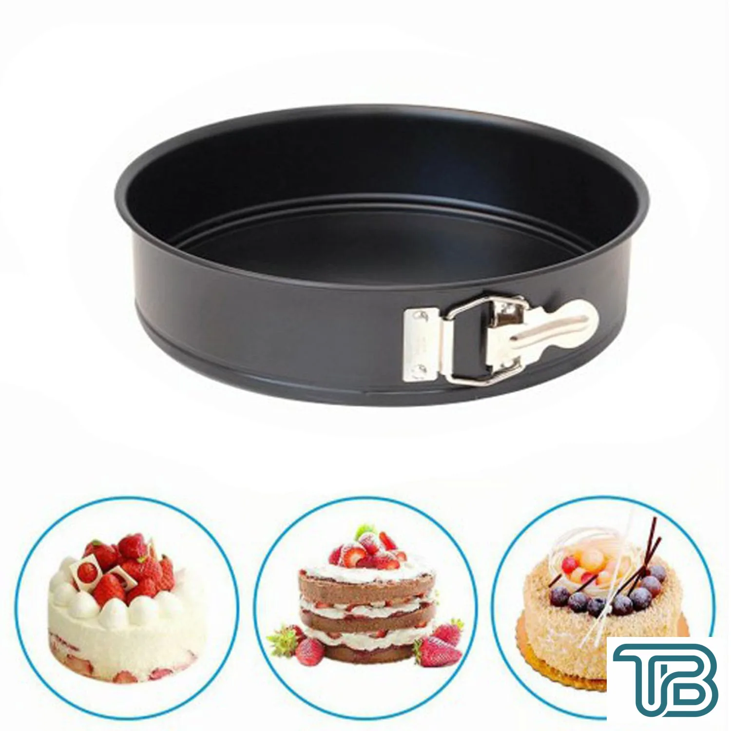 Patisse Yuvarlak Kelepçeli Altı Çıkan Pasta Kek Kalıbı 6.5X22 CM - Eminönü ToptanS | Ticaretin Kalbinden