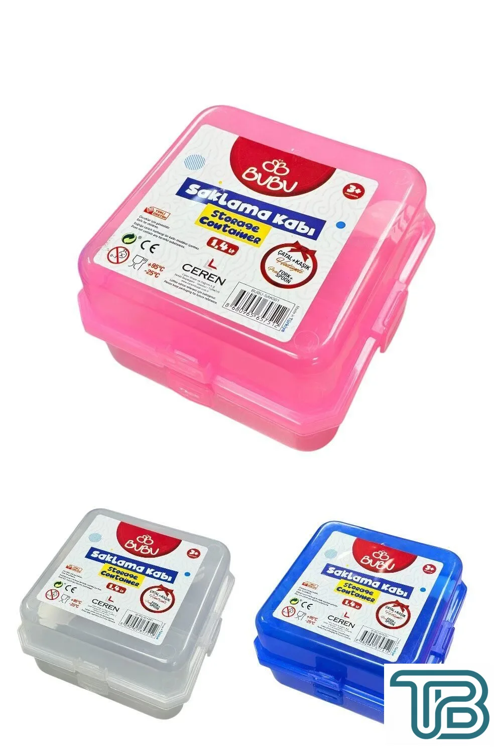 Bubu Saklama Kabı Beslenme Seti Çatal ve Kaşıklı 1 Adet