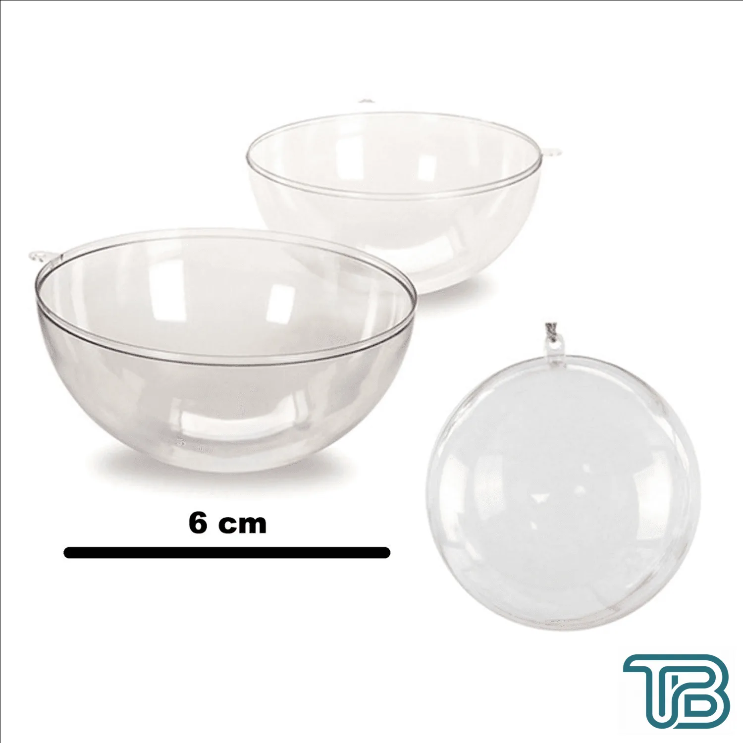 Şeffaf Mika Küre Top 6 CM (20 Adet ) - Eminönü ToptanS | Ticaretin Kalbinden