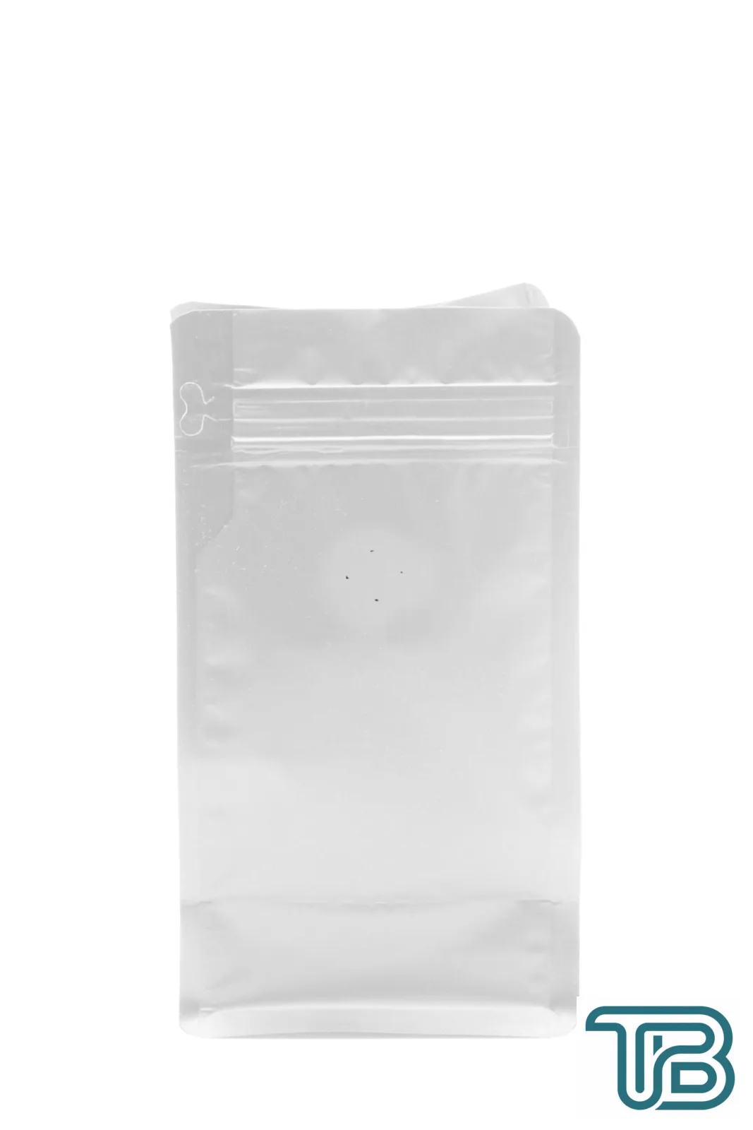 Valfli Flat Bottom Düz Tabanlı Mat Beyaz Önden Kilitli Ambalaj 11,5x21,5+4 cm-250 gr 1000 Adet