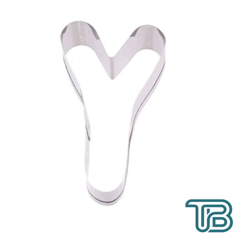 Kek Kurabiye Ve Pasta Kalıbı Metal Y Harfİ Büyük Boy Alfabe 8.5 CM - Eminönü ToptanS | Ticaretin Kalbinden