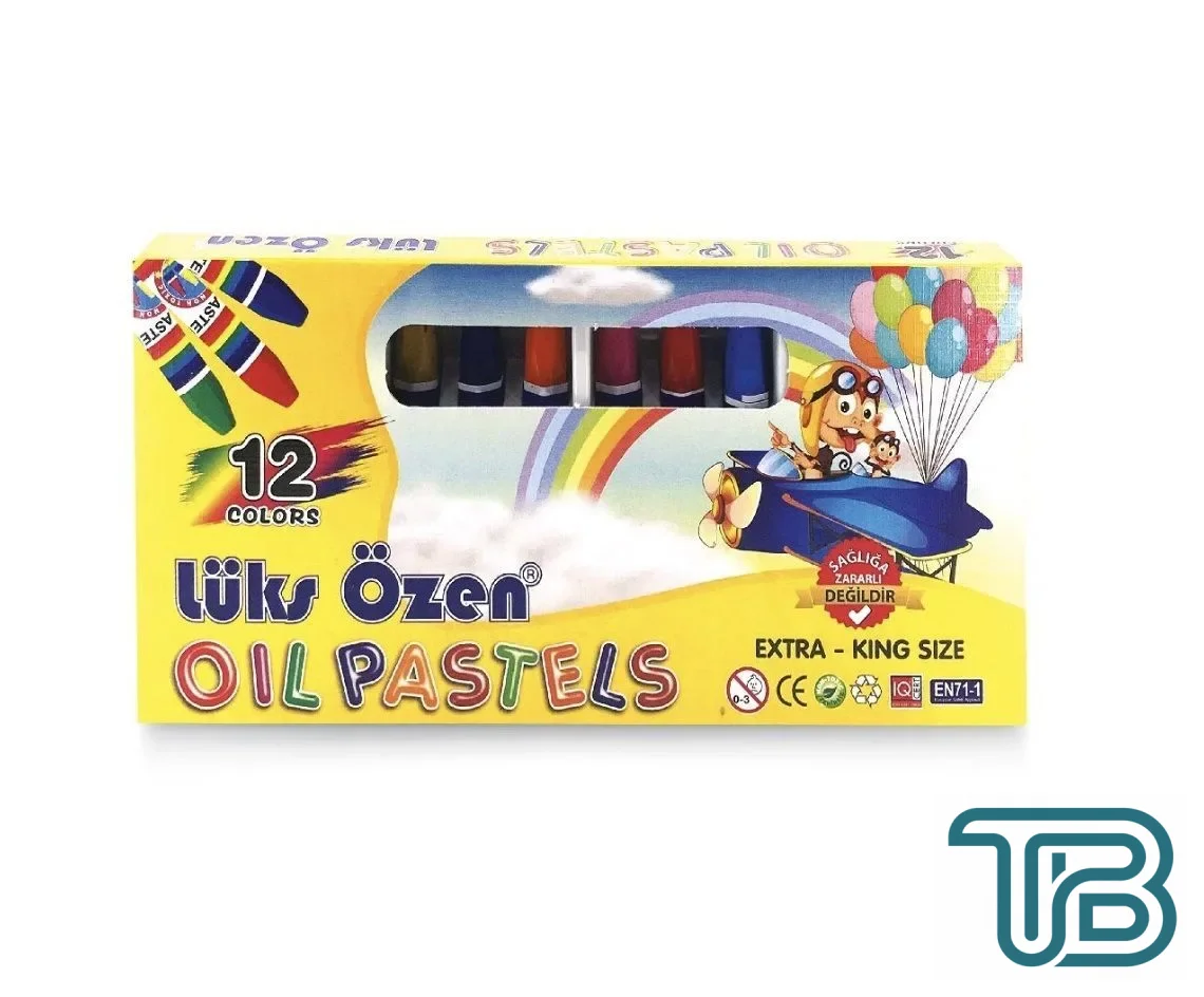 Lüks Özen 12 Renk Pastel Boya