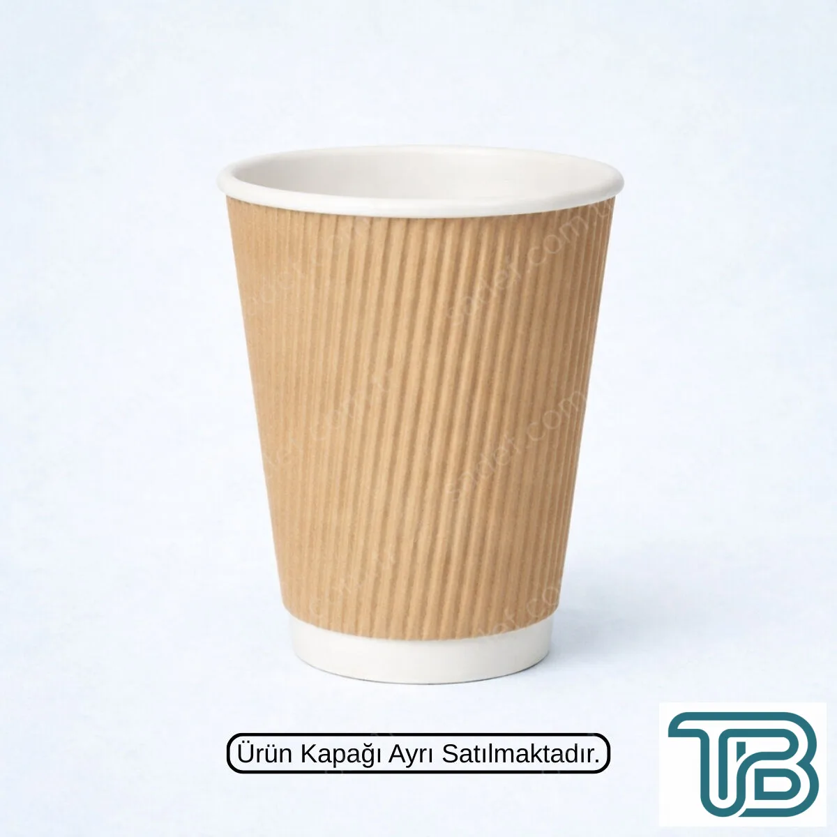 KRAFT RIPPLE 14 OZ BASKISIZ KARTON BARDAK SICAK 500 ADET