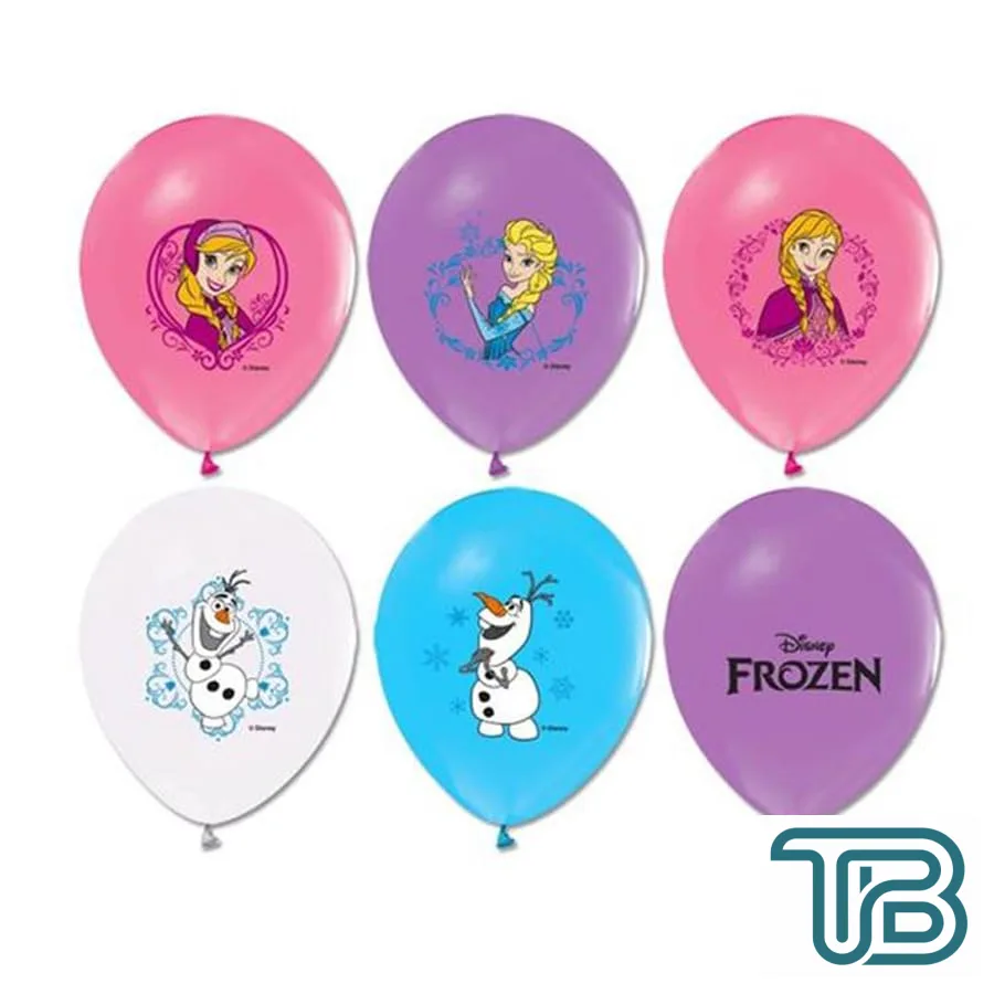 Frozen Temalı Balon 4+1 Baskılı Pastel Renk (20 Adet) - Eminönü ToptanS | Ticaretin Kalbinden