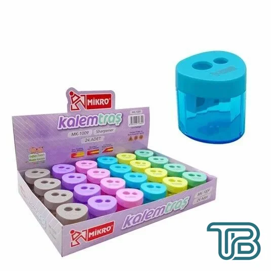 Mikro 1009 Üçgen Kalemtıraş 24 Adet