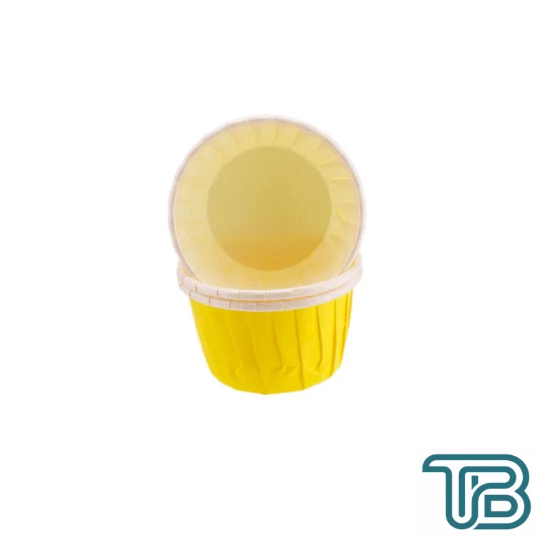 Cupcake Kalıbı Büyük Boy Düz Renk 62*40 MM (100 Adet) Sarı - Eminönü ToptanS | Ticaretin Kalbinden