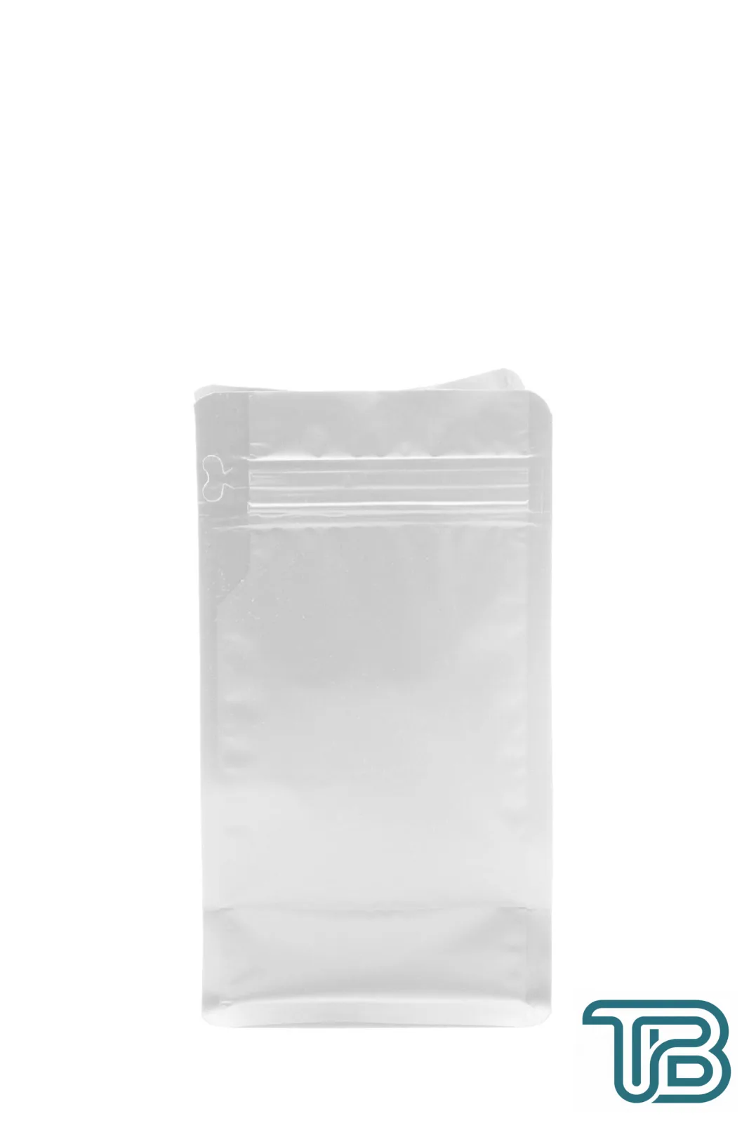 Flat Bottom Düz Tabanlı Mat Beyaz Önden Kilitli Ambalaj 11,5x21,5+4 cm-250 gr 1.000 Adet