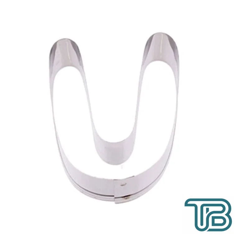 Kek Kurabiye Ve Pasta Kalıbı Metal U Harfİ Büyük Boy Alfabe 8.5 CM - Eminönü ToptanS | Ticaretin Kalbinden