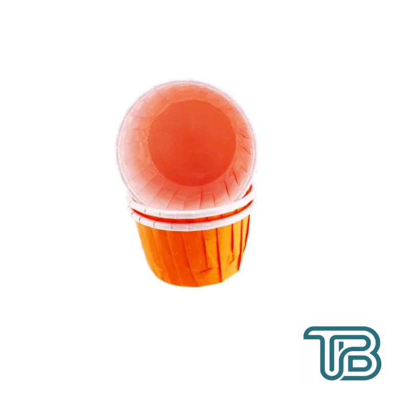Cupcake Kalıbı Minik Boy Düz Renk 38*30 MM (50 Adet) Turuncu - Eminönü ToptanS | Ticaretin Kalbinden