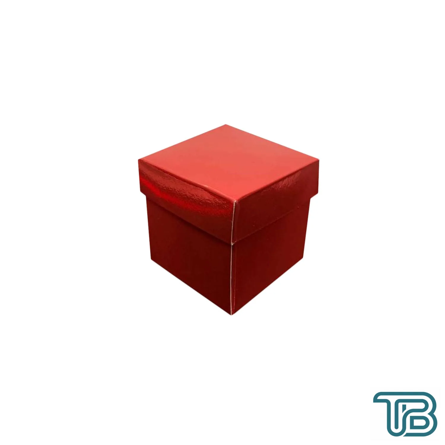 Metalize Parlak Komple Karton Kutu Düz Renk 6X6X6 CM (25 Adet) Kırmızı - Eminönü ToptanS | Ticaretin Kalbinden