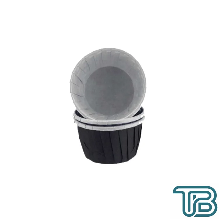 Cupcake Kalıbı Orta Boy Düz Renk 50*39 Mm (50 Adet) Siyah - Eminönü ToptanS | Ticaretin Kalbinden