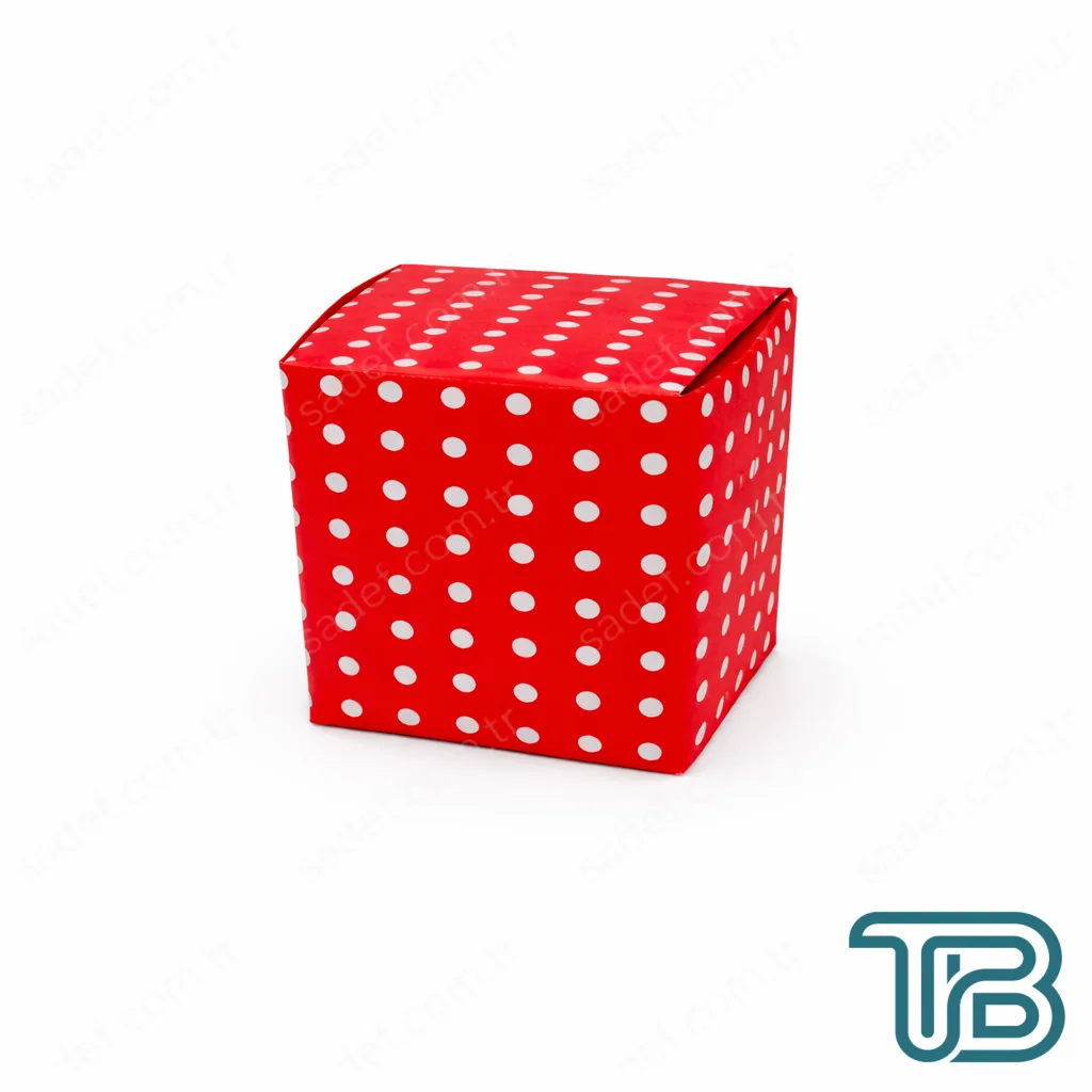PUANTİYELİ TEKLİ PASTA KUTUSU ( 12X12X10 CM ) 100 AD