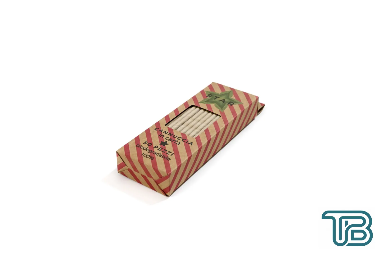 Kağıt Pipet Kraft Sargısız 6x195 mm (50'li Kutulu) 50 Adet