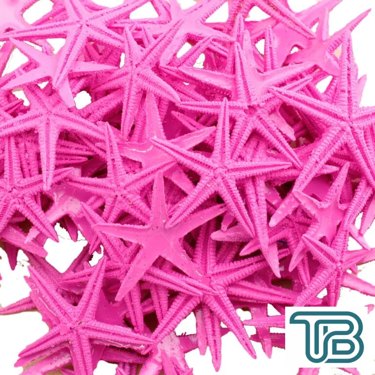 Polyester Deniz Yıldızı Minik Boy 1.5 Cm -3 Cm (100 Adet) Pembe - Eminönü ToptanS | Ticaretin Kalbinden