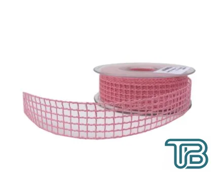 Kurdele Kanaviçe File Modeli 2 CM (20 Metre) Pembe - Eminönü ToptanS | Ticaretin Kalbinden