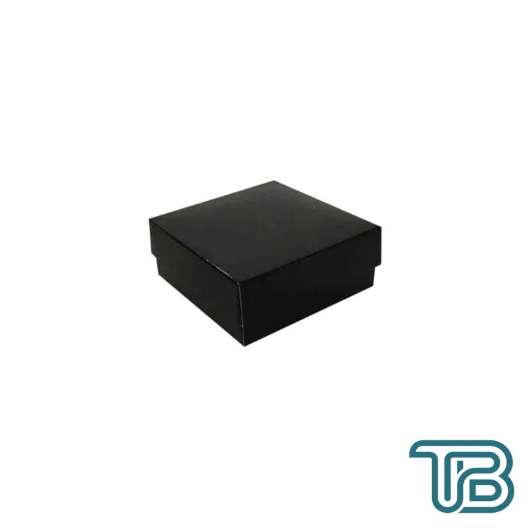 Komple Karton Kutu Düz Renk 9X9X3 CM (25 Adet) Siyah - Eminönü ToptanS | Ticaretin Kalbinden