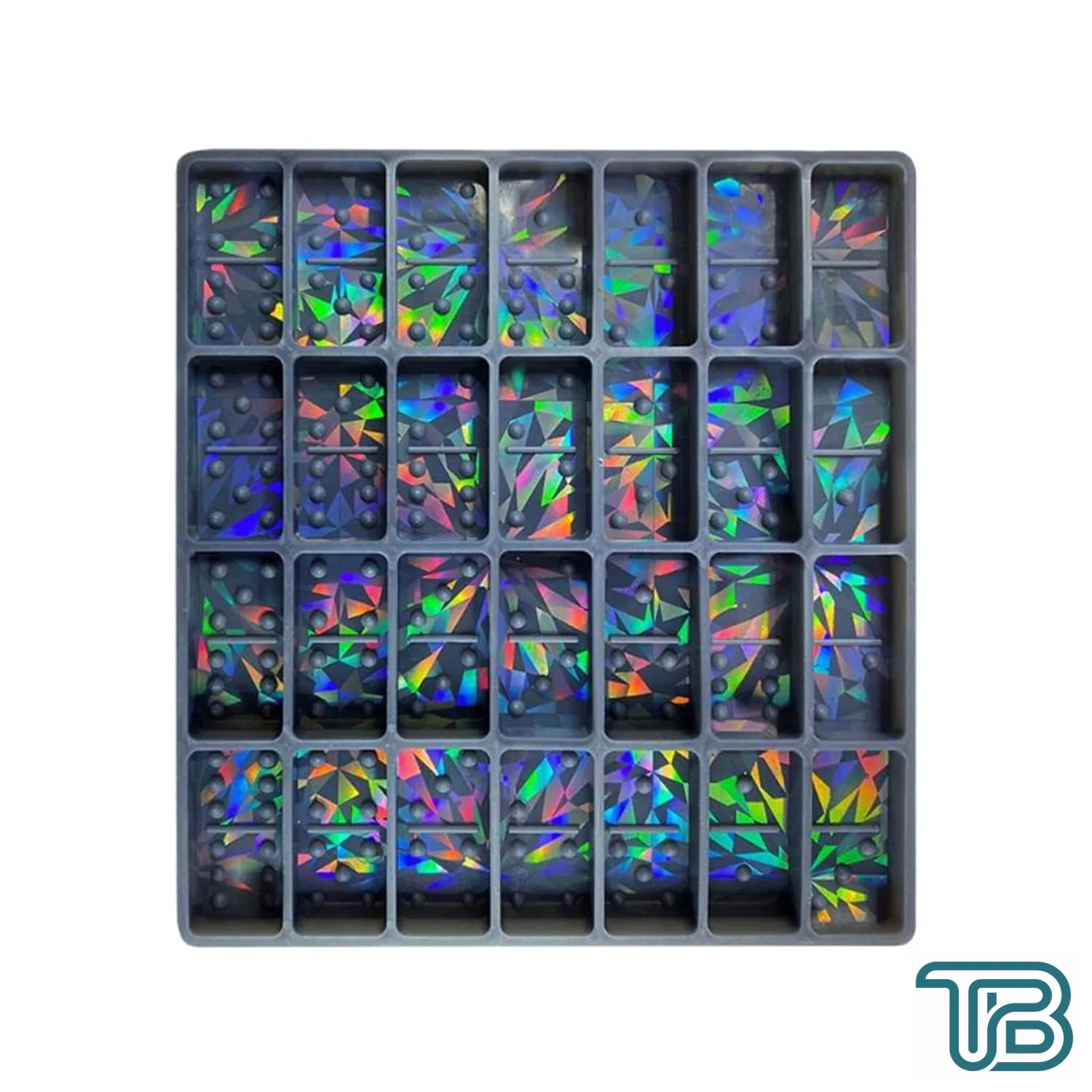 Epoksi Silikon Kalıp Hologramlı Domino Kalıbı 28 Li - Eminönü ToptanS | Ticaretin Kalbinden
