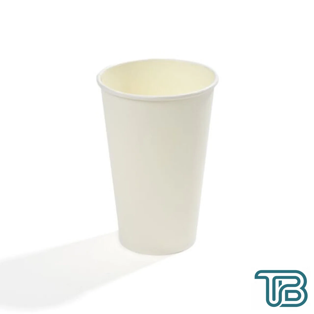 16 OZ Single Wall Karton Bardak (Beyaz) 50 Adet