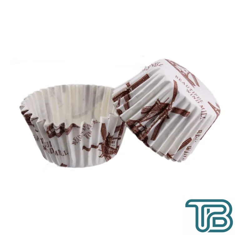 Cupcake Kalıbı Pet Kapsül Kek Kalıbı 48X34 MM (100 Adet) Ruzgar Türübünü Desenli - Eminönü ToptanS | Ticaretin Kalbinden