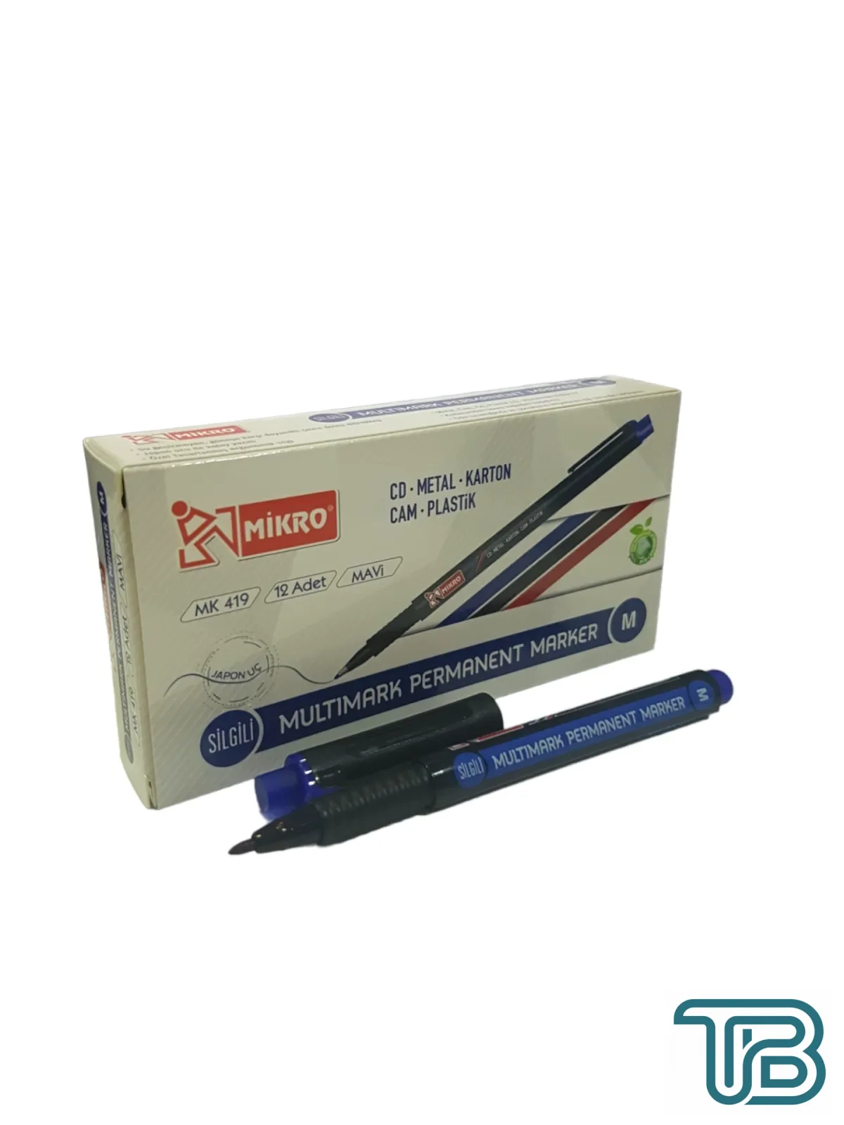 Mikro 419 CD Kalemi (M) Mavi 12 Adet