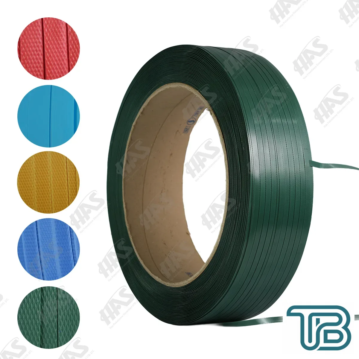 19x1.27 730mt Polyester Düz Çember (PET Yeşil Palet Çemberi) - Has Ambalaj