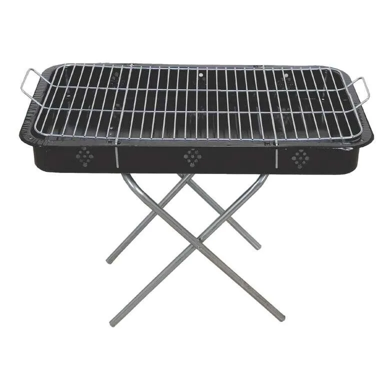 Portatif 60cm Büyük Siyah Ayaklı Mangal*6