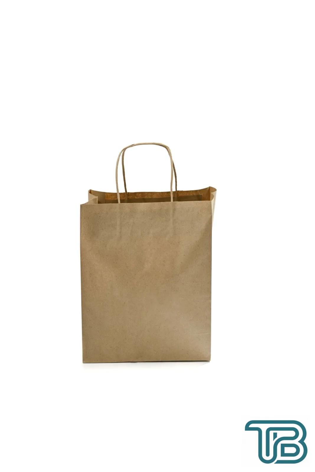 Kağıt Çanta Burgu Saplı 25x31x12cm(Körük) - Kraft 25 Adet