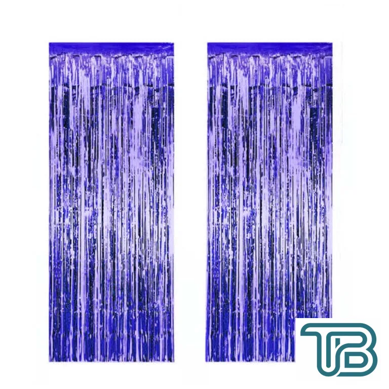 Metalize Arka Fon Süsü Asmalı 50X230 CM Lacivert - Eminönü ToptanS | Ticaretin Kalbinden